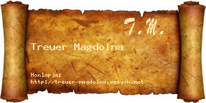 Treuer Magdolna névjegykártya